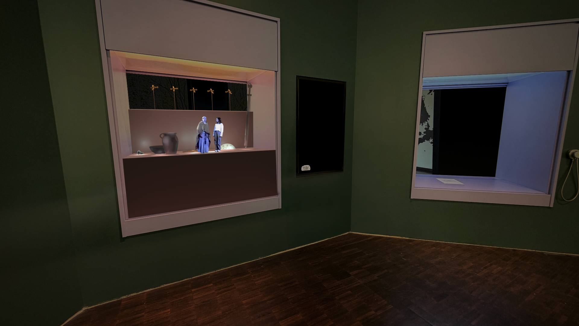 Display mit der entwickelten Anwendung